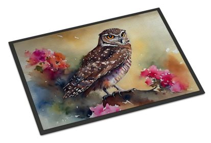 Burrowing Owl Doormat Front Door Mat Indoor Outdoor Rugs for Entryway, Non Slip Washable Low Pile, 24H X 36W