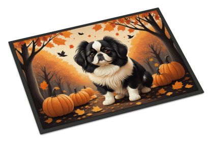 Japanese Chin Fall Doormat Front Door Mat Indoor Outdoor Rugs for Entryway, Non Slip Washable Low Pile, 24H X 36W