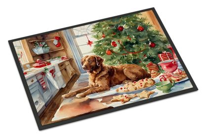 Chesapeake Bay Retriever Christmas Cookies Doormat Front Door Mat Indoor Outdoor Rugs for Entryway, Non Slip Washable Low Pile, 24H X 36W (Default: Default)